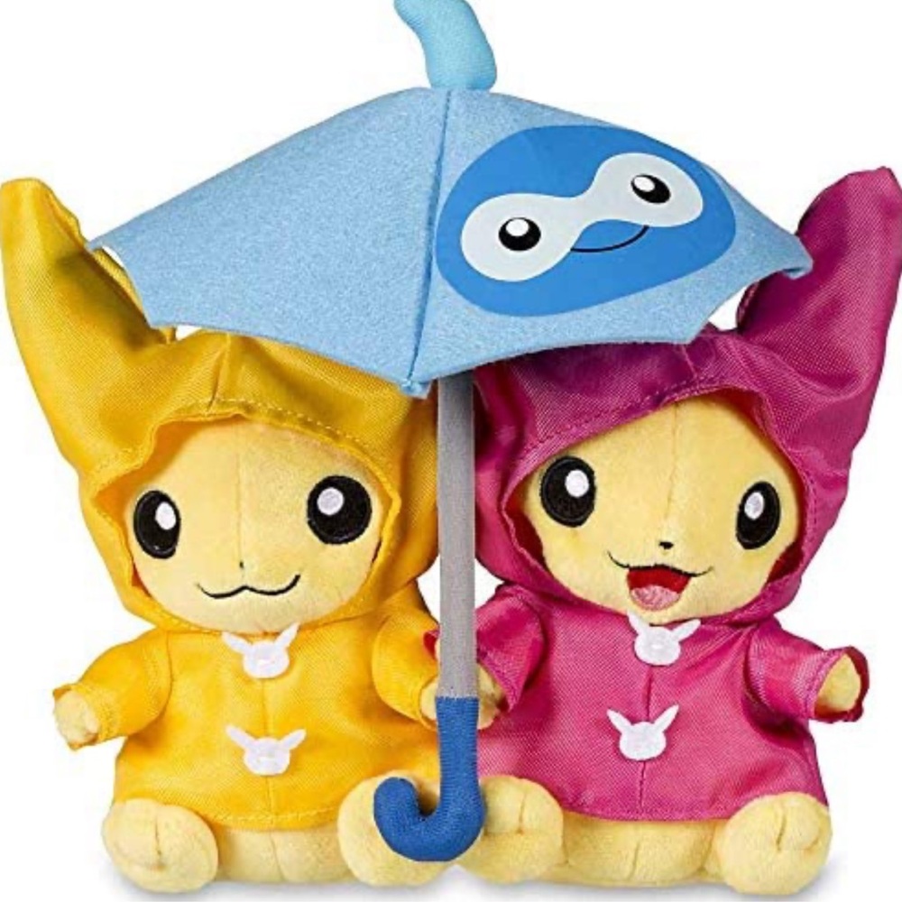 Very Rare Pokemon Center Umbrella for Two Pikachu Perfect for Collectors Pair